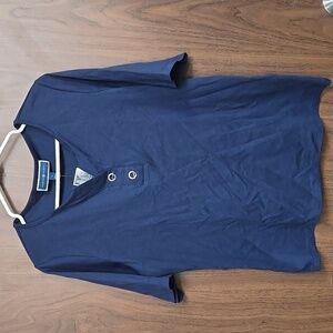 Karen Scott Size L Dark Blue T-Shirt